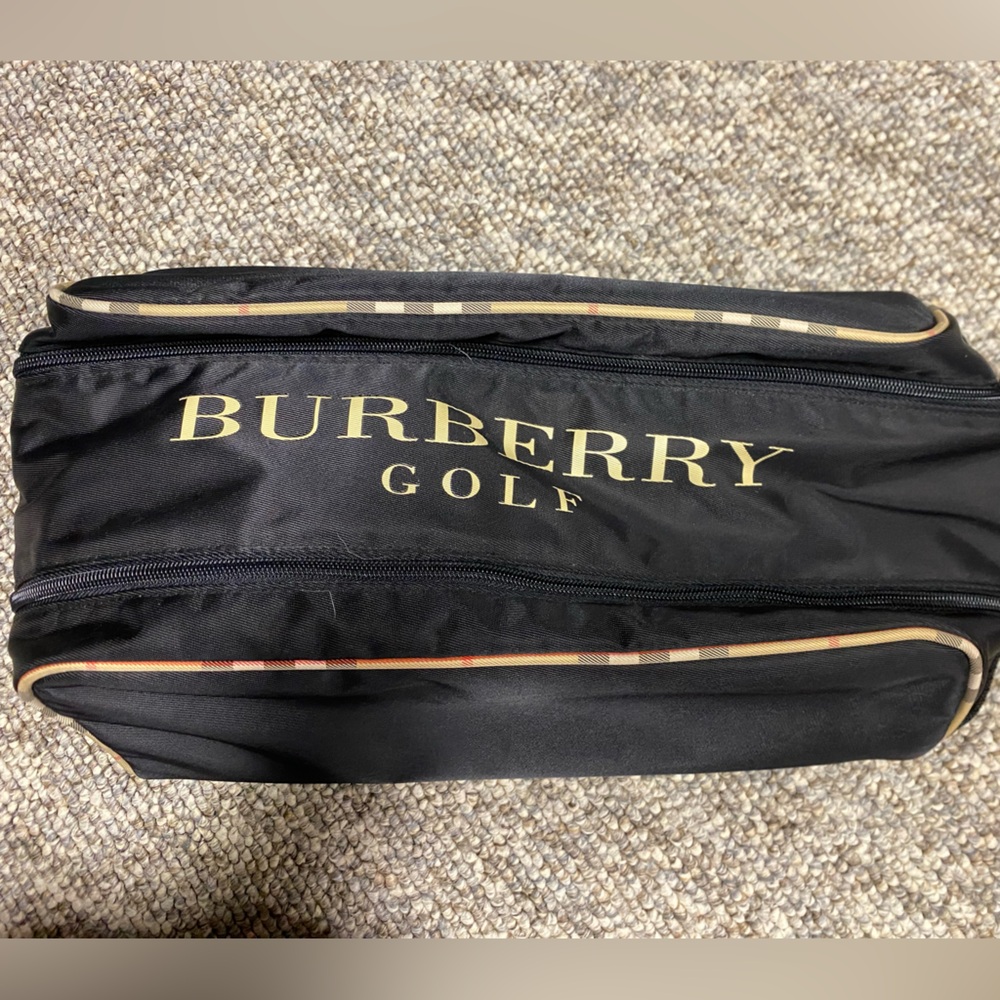 Burberry Golf Shoe Bag with Nova Check accents
